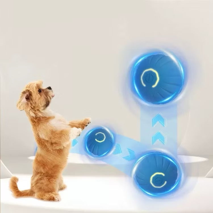 Dog Toy Smart Rolling Ball Automatic Toys for Dogs Training Self-moving Puppy Toys for Indoor Interactive Playing Automatic Puppy Jump Roll Ball