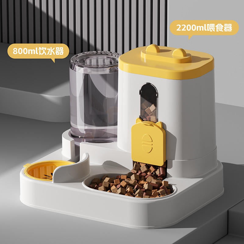 Cat and dog drinking fountain cat food automatic feeder cat and dog bowl food storage bucket dog drinking fountain pet supplies