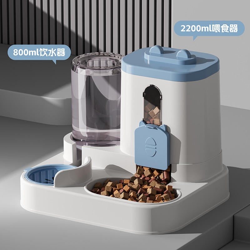 Cat and dog drinking fountain cat food automatic feeder cat and dog bowl food storage bucket dog drinking fountain pet supplies