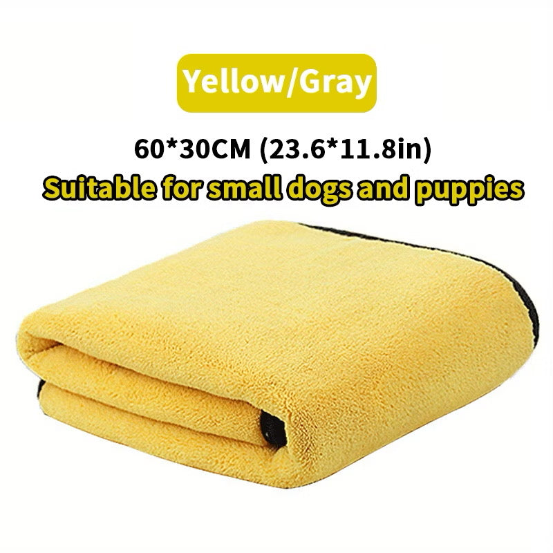 Quick-drying Pet Dog and Cat Towels Soft Fiber Towels Water-absorbent Bath Towel Convenient Pet Shop Cleaning Towel Pet